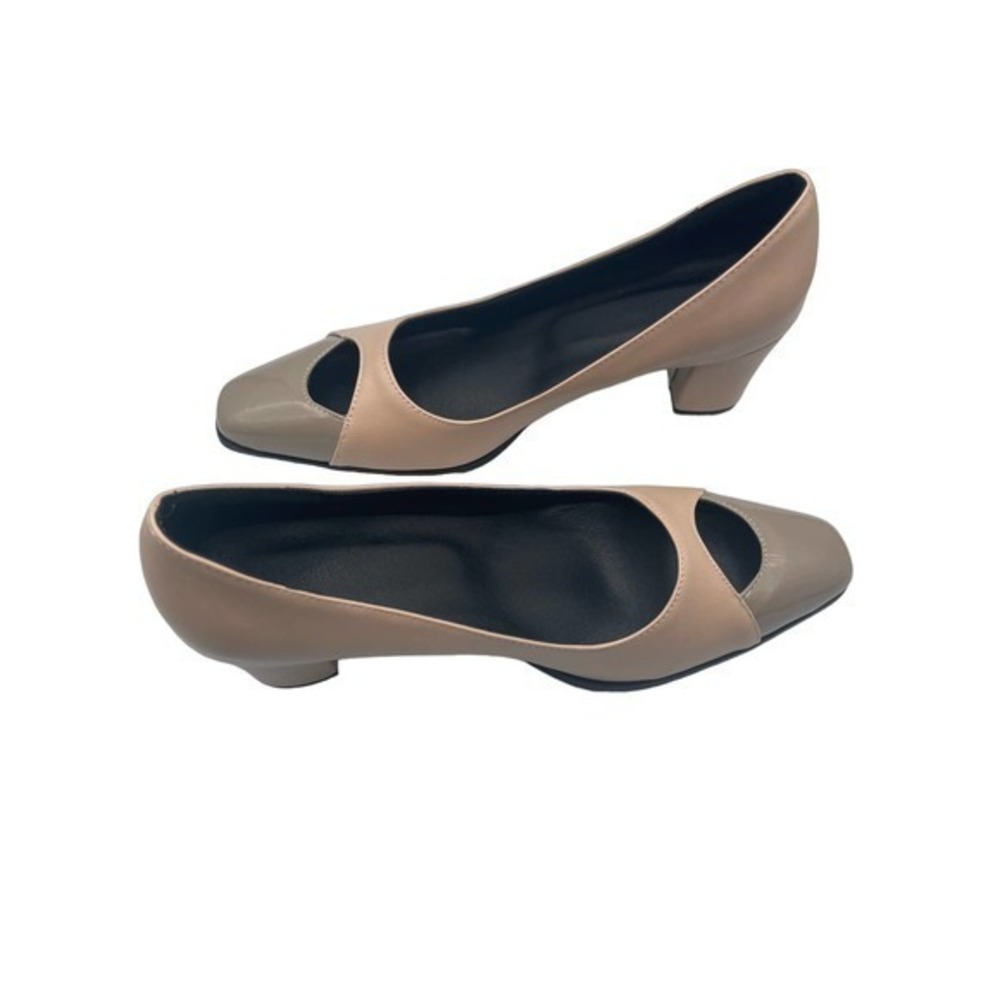BUTITI Beige & Taupe Cutout Color Block Pump - Women Size 42‎ EU
